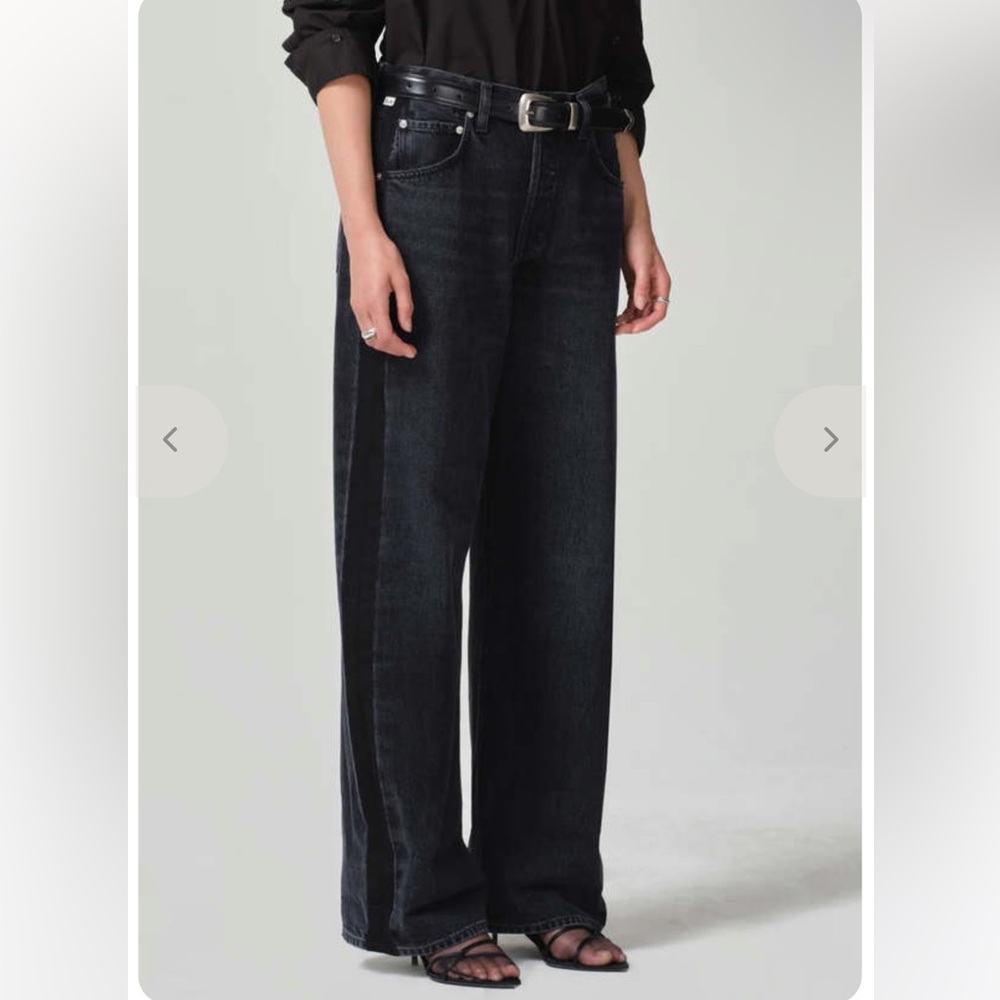 Citizens Of Humanity Ayla baggy jeans in voila tuxedo. Size 25. NWT.